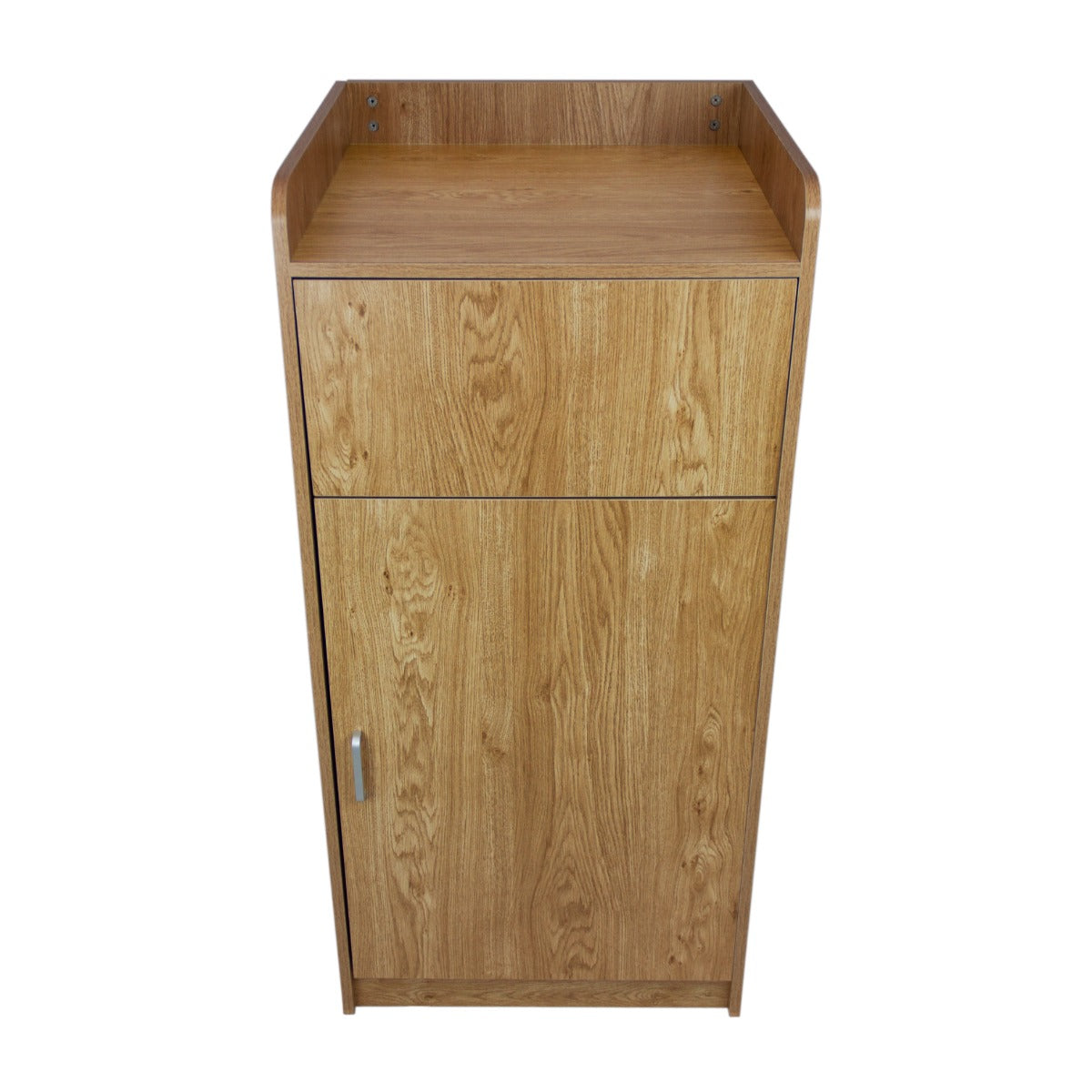 Light Oak Wooden Litter Bin & Tray Stand - Like New