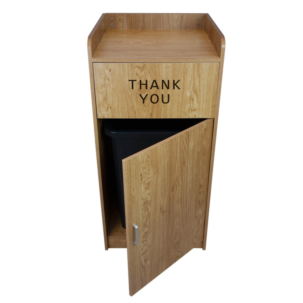 Light Oak Wooden Litter Bin & Tray Stand - Used - Good
