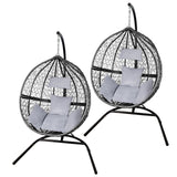 2 Black Egg Chairs - Used - Very Good