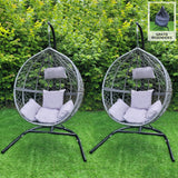 2 Grey Egg Chairs - Used - Very Good