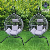 2 Grey Egg Chairs - Used - Very Good
