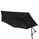 Grey 3m LED Cantilever Parasol With Fan Base - Used - Very Good