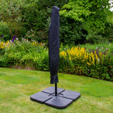 Cream 3m LED Cantilever Parasol With Plain Base - Used - Very Good