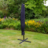 Green 3m LED Cantilever Parasol - Used - Very Good