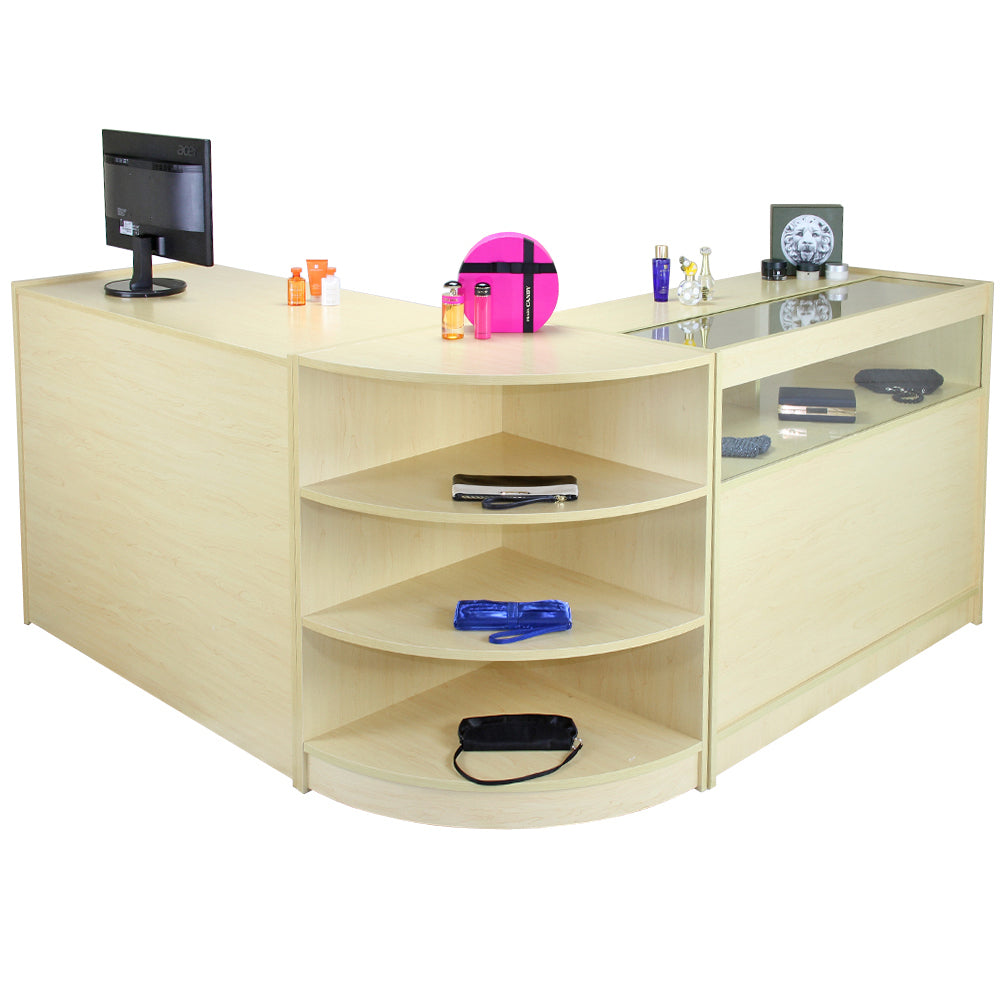 Zenith Maple Shop Counter & Retail Display Set - Used - Acceptable