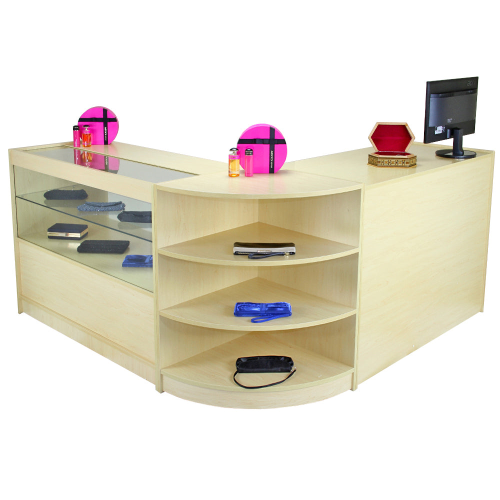 Nova Maple Shop Counter & Retail Display Set - Like New