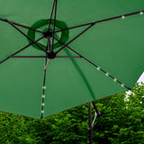 Green 3m LED Cantilever Parasol - Used - Very Good