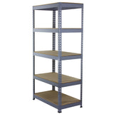 Q-Rax Grey Shelving Units - 90cm x 180cm x 50cm - Used - Very Good