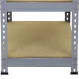 Q-Rax Grey Shelving Units - 90cm x 180cm x 50cm - Like New