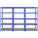 5 x Q-Rax 90 x 50 x 180cm Blue - Like New