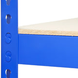 3 x Q-Rax Racking Blue 90 x 50 x 180cm + 2 x Racking Blue 120 x 50 x 180cm - Like New