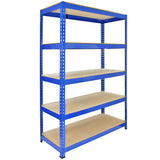 3 x Q-Rax Racking Blue 90 x 50 x 180cm + 2 x Racking Blue 120 x 50 x 180cm - Used - Acceptable