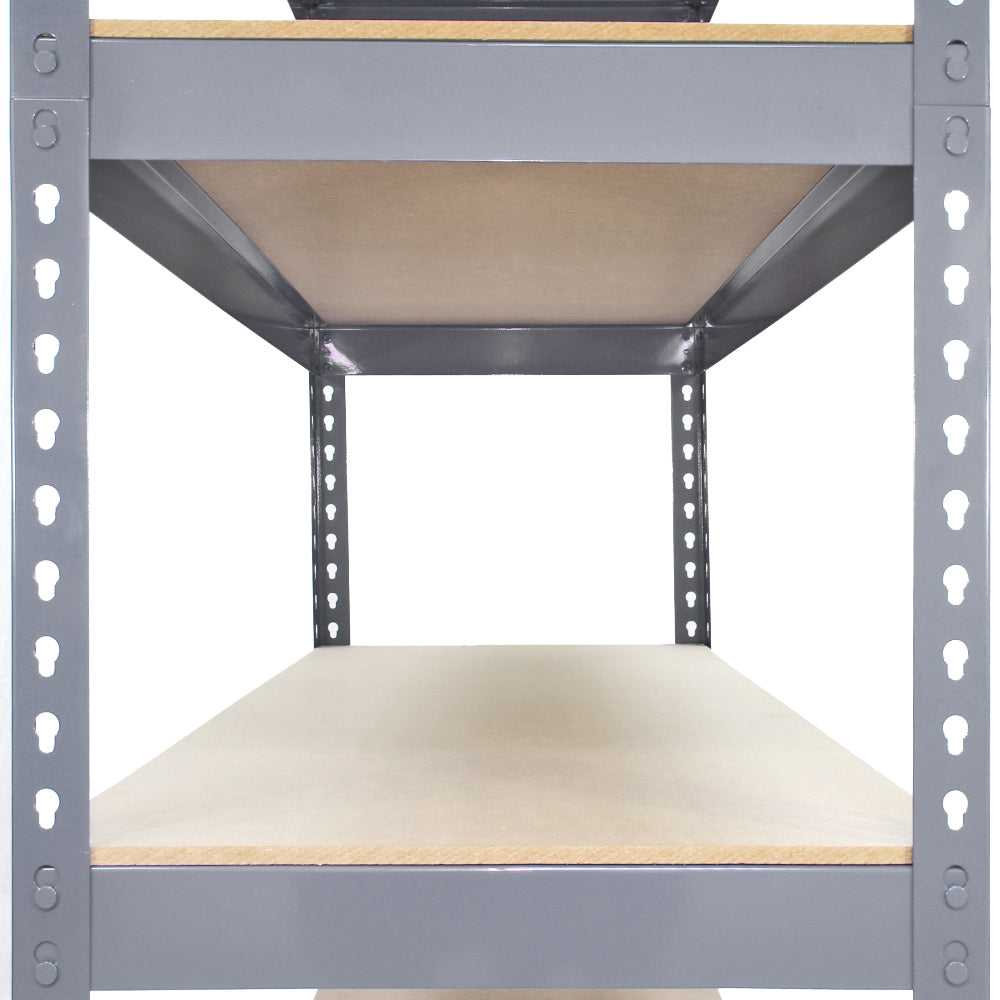 3 x Q-Rax Grey Metal Racking Units 120 x 50 x 180cm - Like New