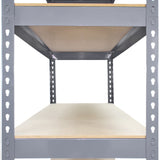 3 x Q-Rax Grey Metal Racking Units 120 x 50 x 180cm - Like New