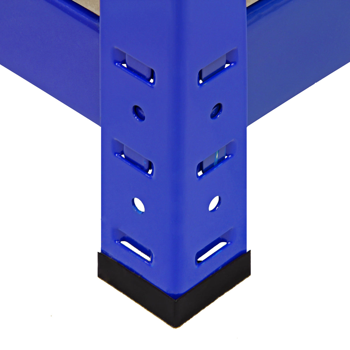 4 x 90cm Blue Storage Racks with 4200kg Capacity, Free Bay Connectors and Mallet - Used - Good