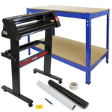 720mm Vinyl Cutter, Weeding Kit, Blue Q-rax Workbench bundle - Used - Acceptable
