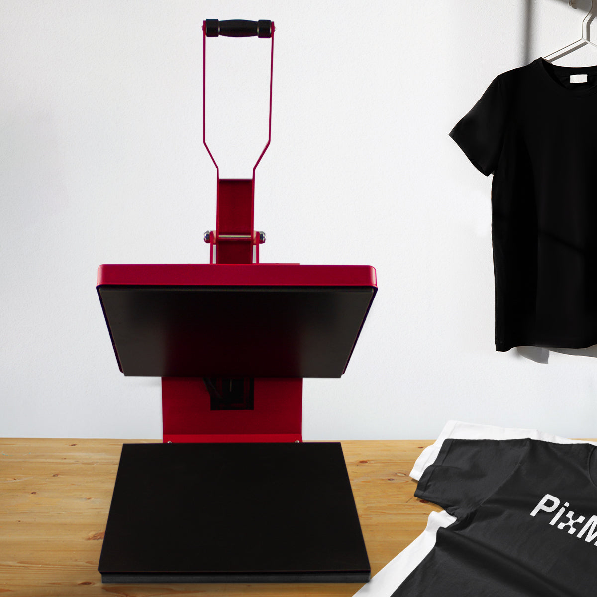Clam Heat Press 38 x 38cm, Teflon Sheet & Sublimation Paper - Like New
