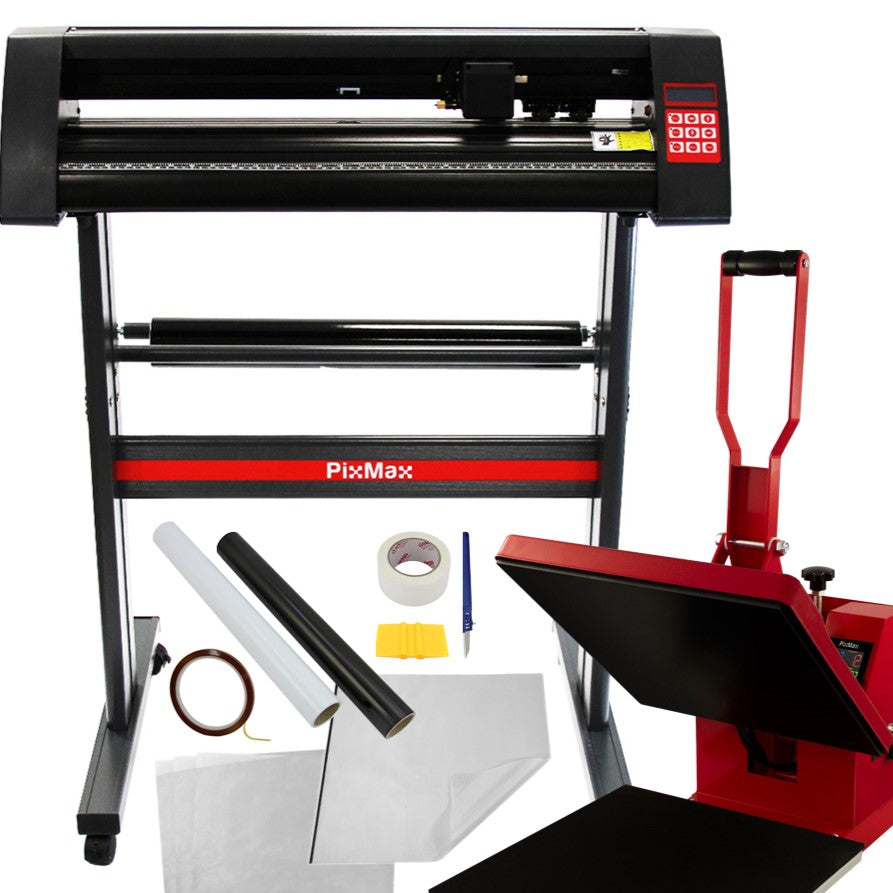PixMax 38cm Clam Heat Press, Vinyl Cutter - Like New