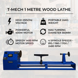 T-Mech Wood Lathe - Like New