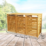 Triple Wheelie Bin Storage - Used - Good