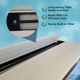 Aquarium Fish Tank &amp; Cabinet with Complete Starter Kit - White Tank &amp; White Gravel - Used - Acceptable
