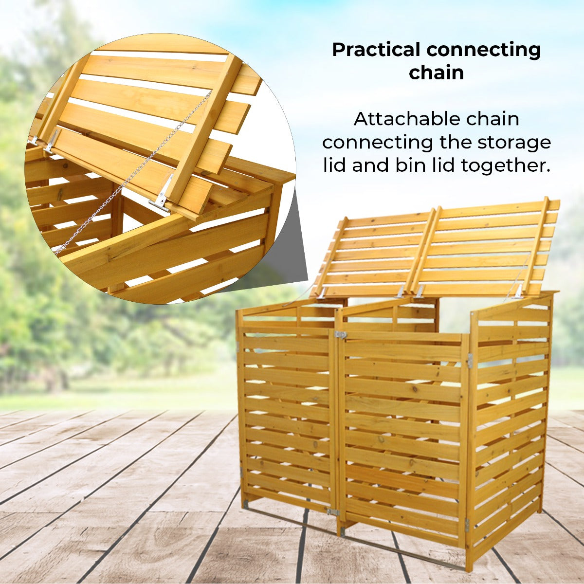 Double Wheelie Bin Storage - Used - Very Good