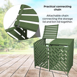 Sage Green Double Wheelie Bin Storage - Used - Acceptable