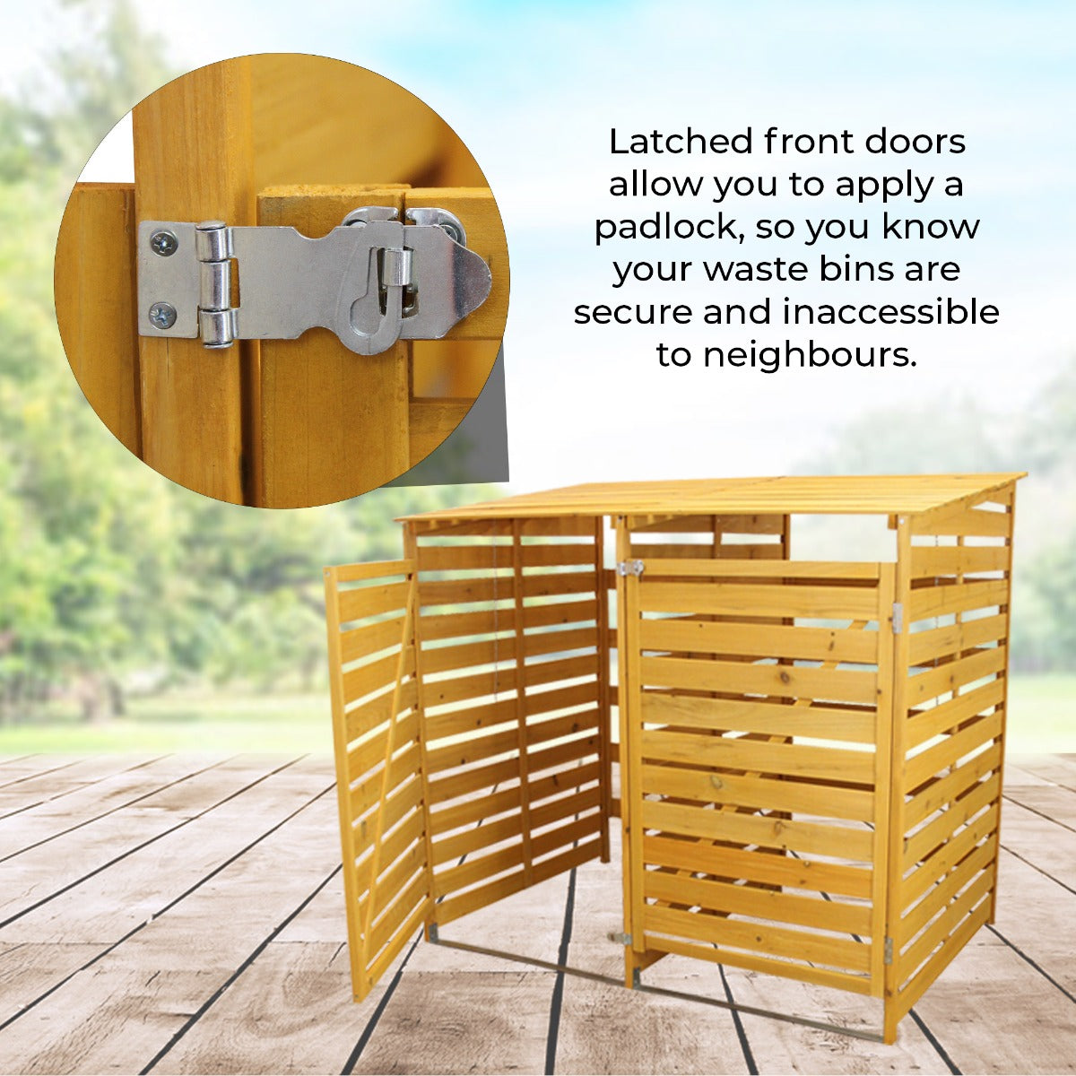 Double Wheelie Bin Storage - Used - Very Good