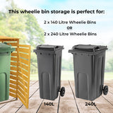 Double Wheelie Bin Storage - Used - Very Good