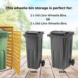 Double Wheelie Bin Storage - Used - Acceptable