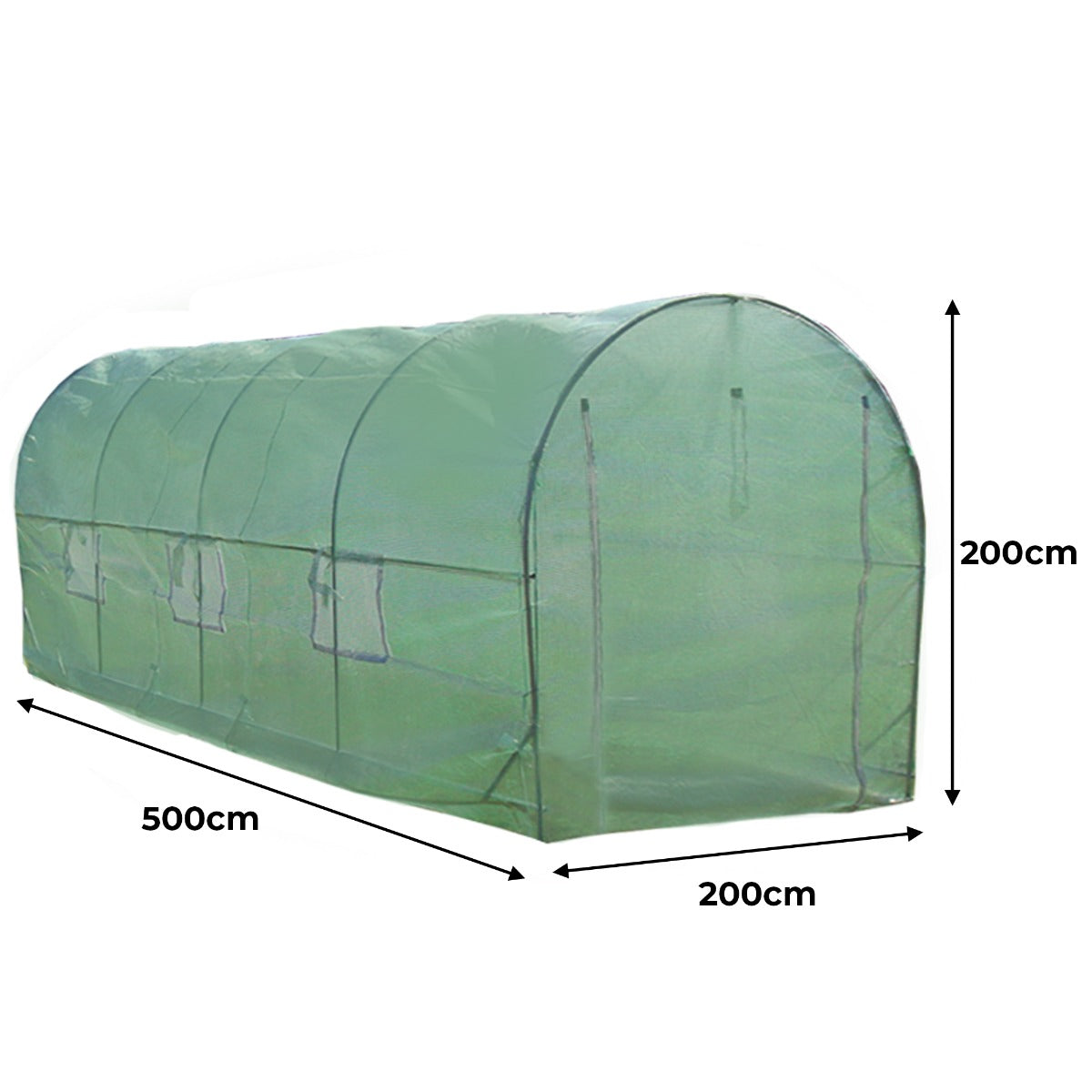 Polytunnel 19mm 5m x 2m with Racking - Used - Acceptable