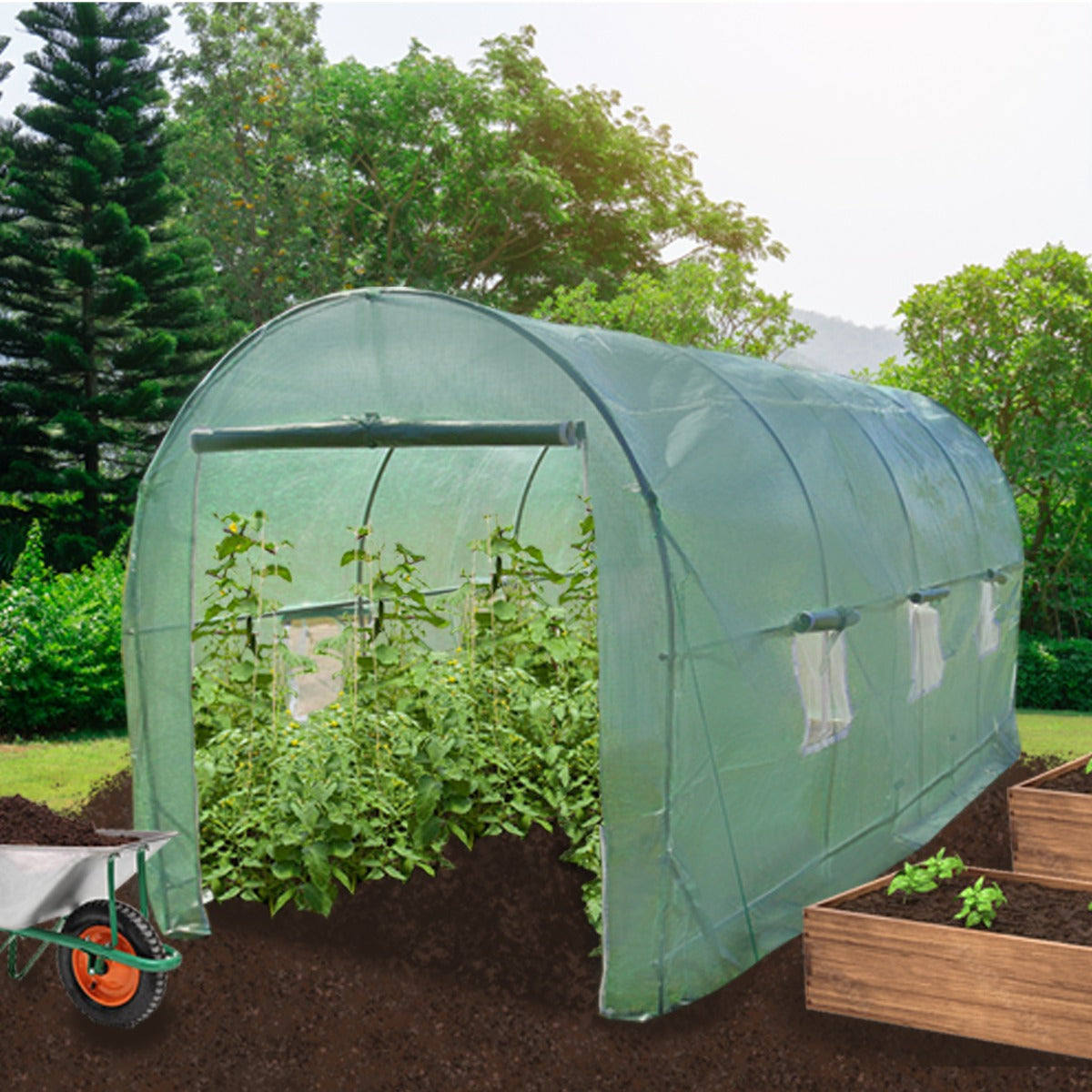 Polytunnel 19mm 5m x 2m - Used - Acceptable