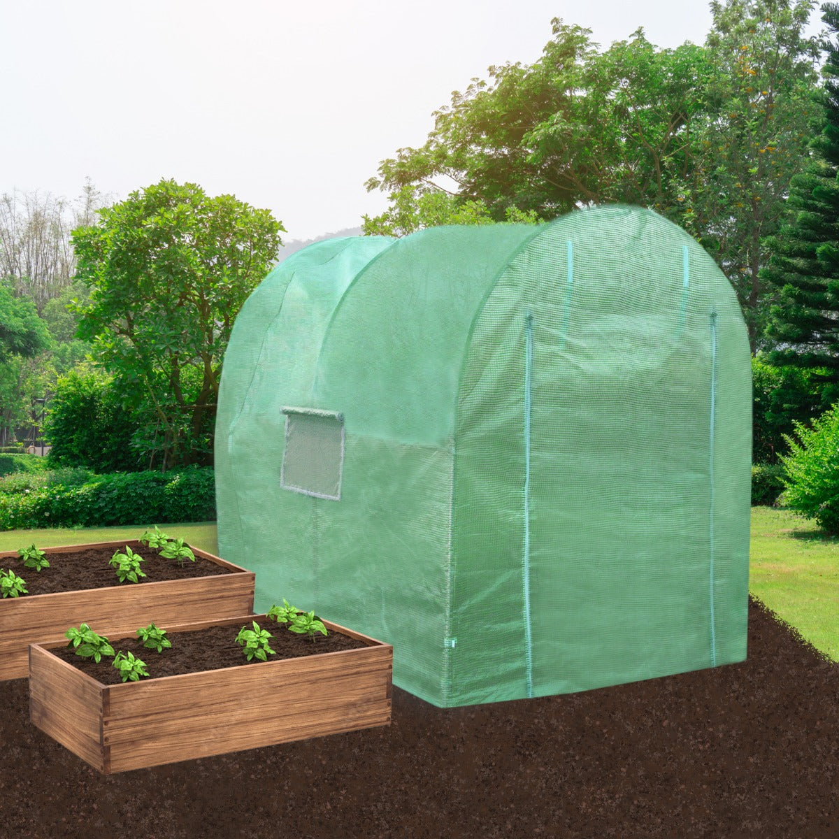 Polytunnel 19mm 3m x 2m with Racking - Like New