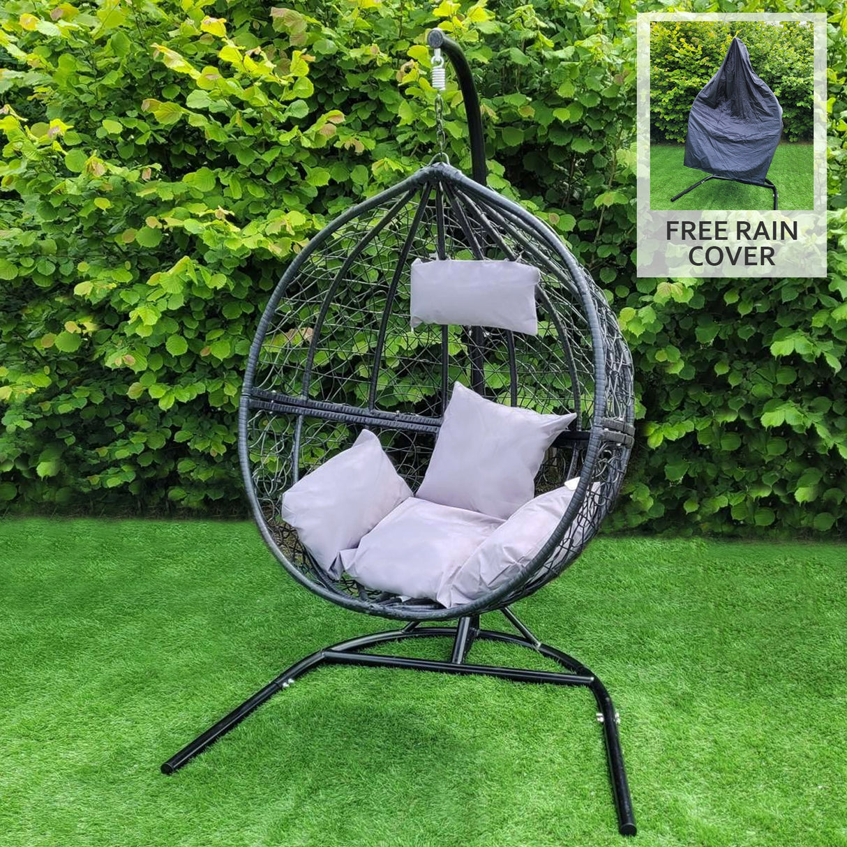 Black Egg Chair - Like New