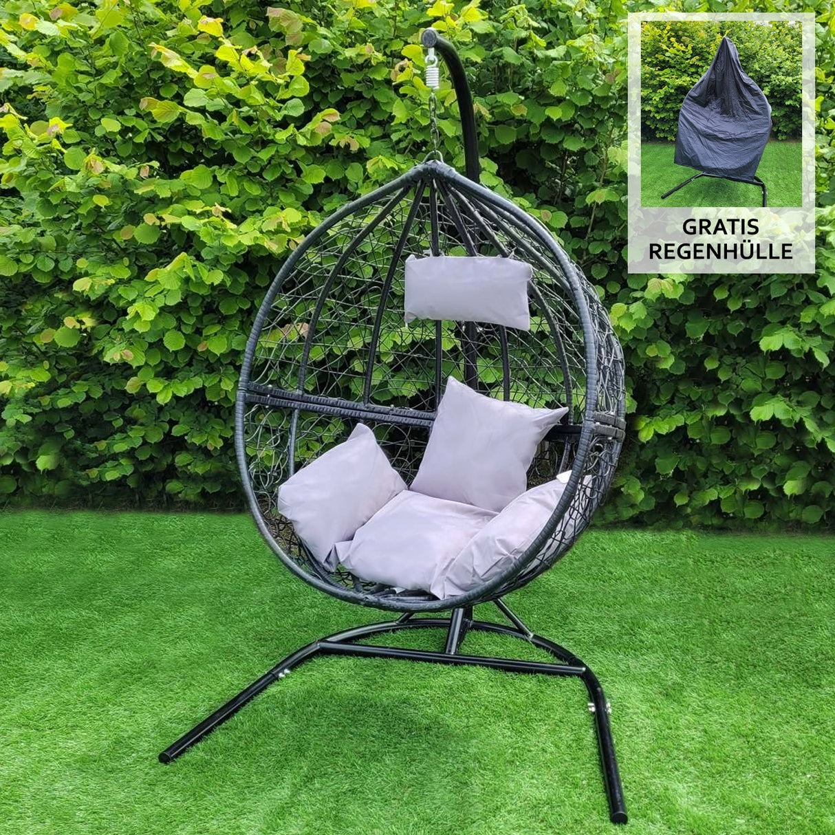 Black Egg Chair - Like New