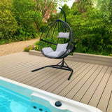 2 Black Egg Chairs - Used - Very Good