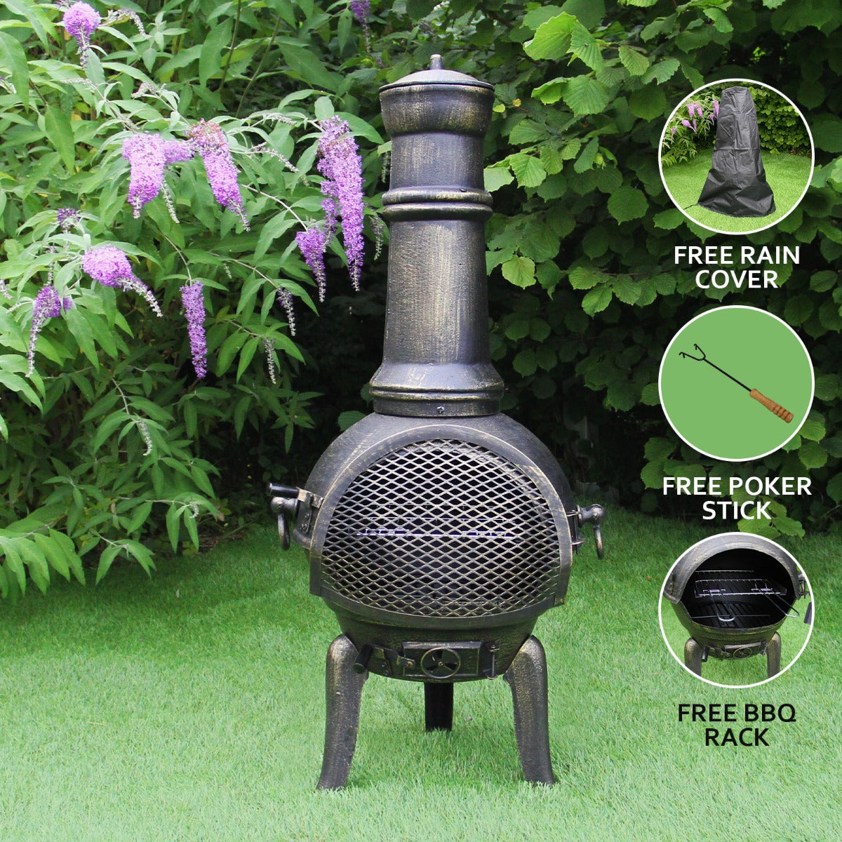 Cast Iron Chiminea - Used - Acceptable