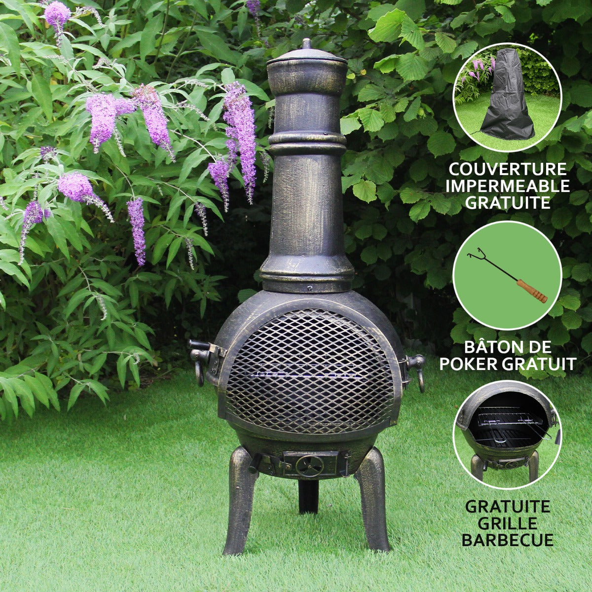Cast Iron Chiminea - Used - Acceptable