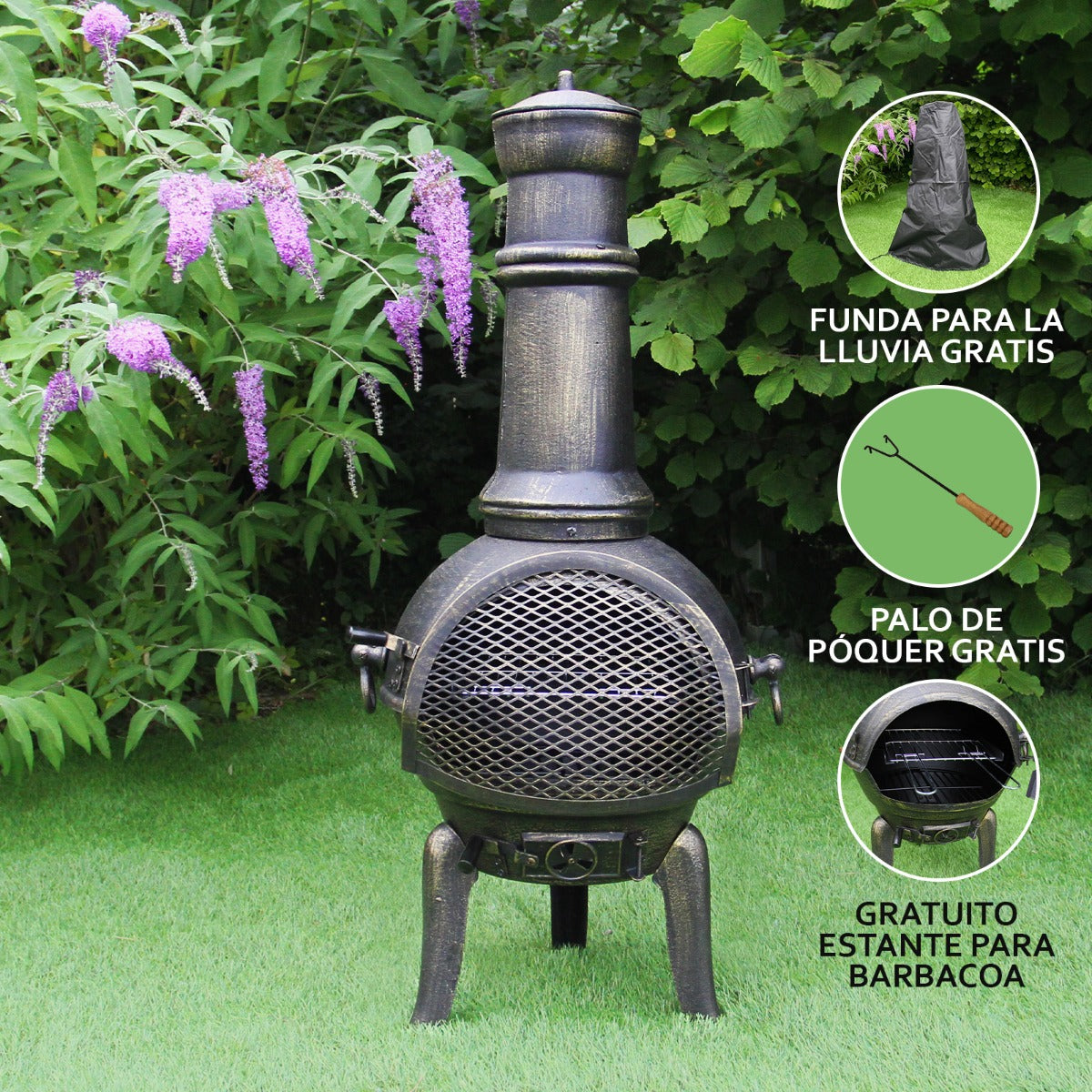 Cast Iron Chiminea - Used - Acceptable