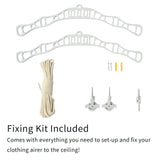 Clothing Airer Ceiling Pulley - White - 1.2m - Like New