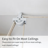 Clothing Airer Ceiling Pulley - White - 1.2m - Used - Very Good