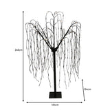 Weeping Willow Tree - Black - 240cm - Cool White - Used - Very Good