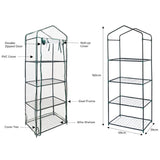 Mini Greenhouse 4 Tier with Plastic Cover - Like New