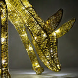 Light up Reindeer Gold Stag & Doe Set - Like New