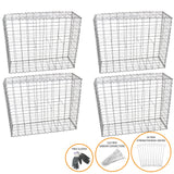 Gabion Baskets 100 x 80 x 30cm / 4 Pack - Like New