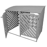 Grey Wash Double Wheelie Bin Storage - Used - Acceptable