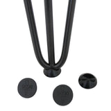4 x Hairpin Leg Feet Protectors - Black - Used - Very Good