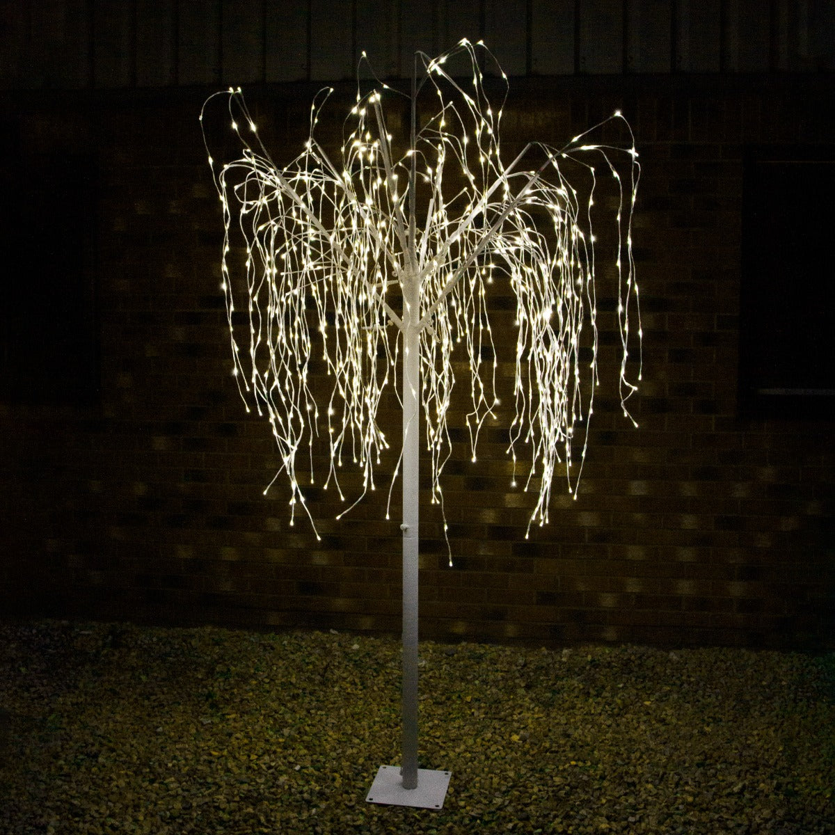 Wedding Moongate - Gold & 1 x Weeping Willow Tree 240cm Warm White - Used - Acceptable