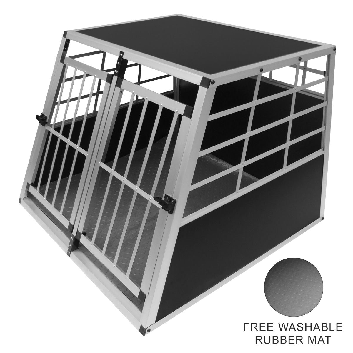 Car Pet Crate - Large Double Doors - Like New