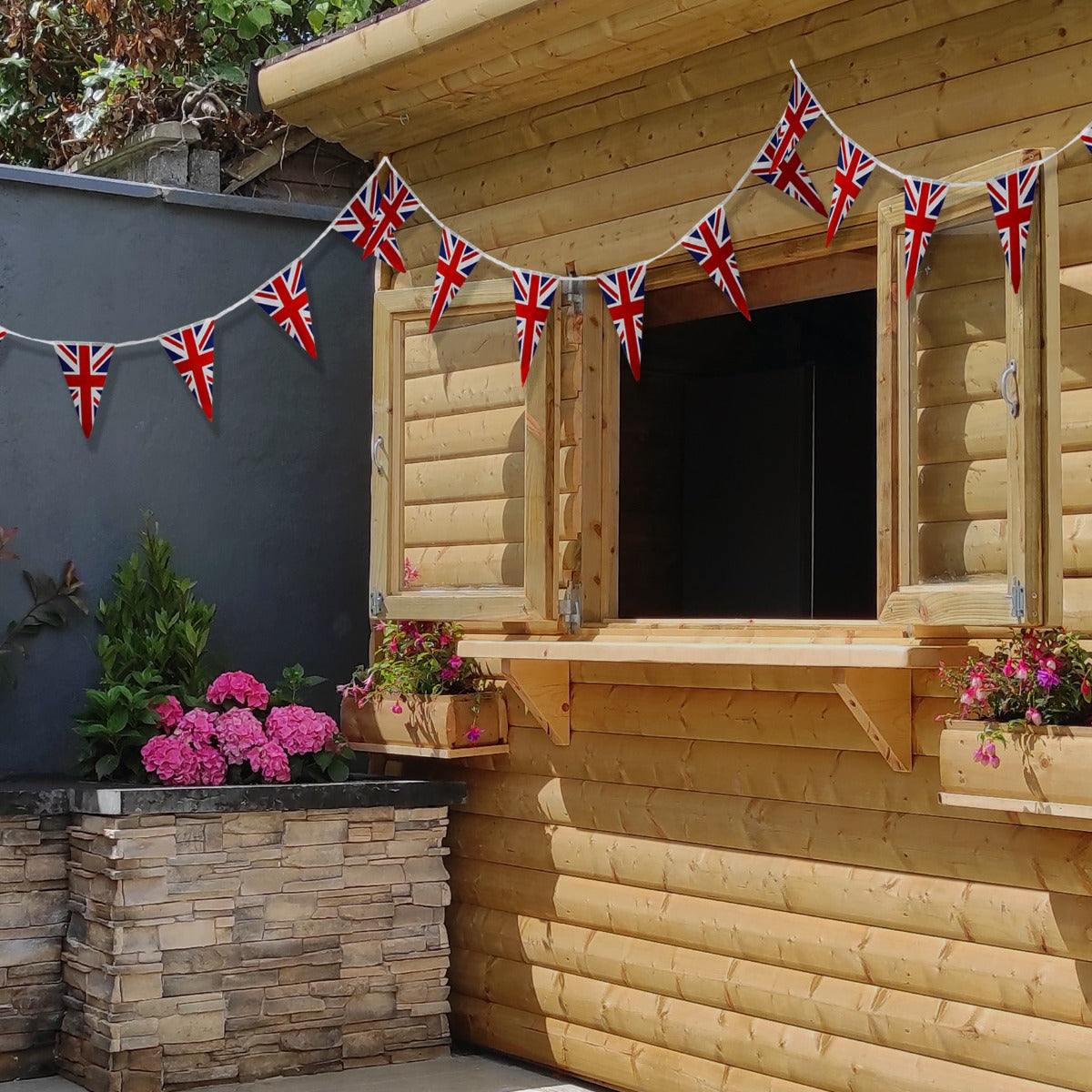 2 x Union Jack Flag Bunting 10m - Like New